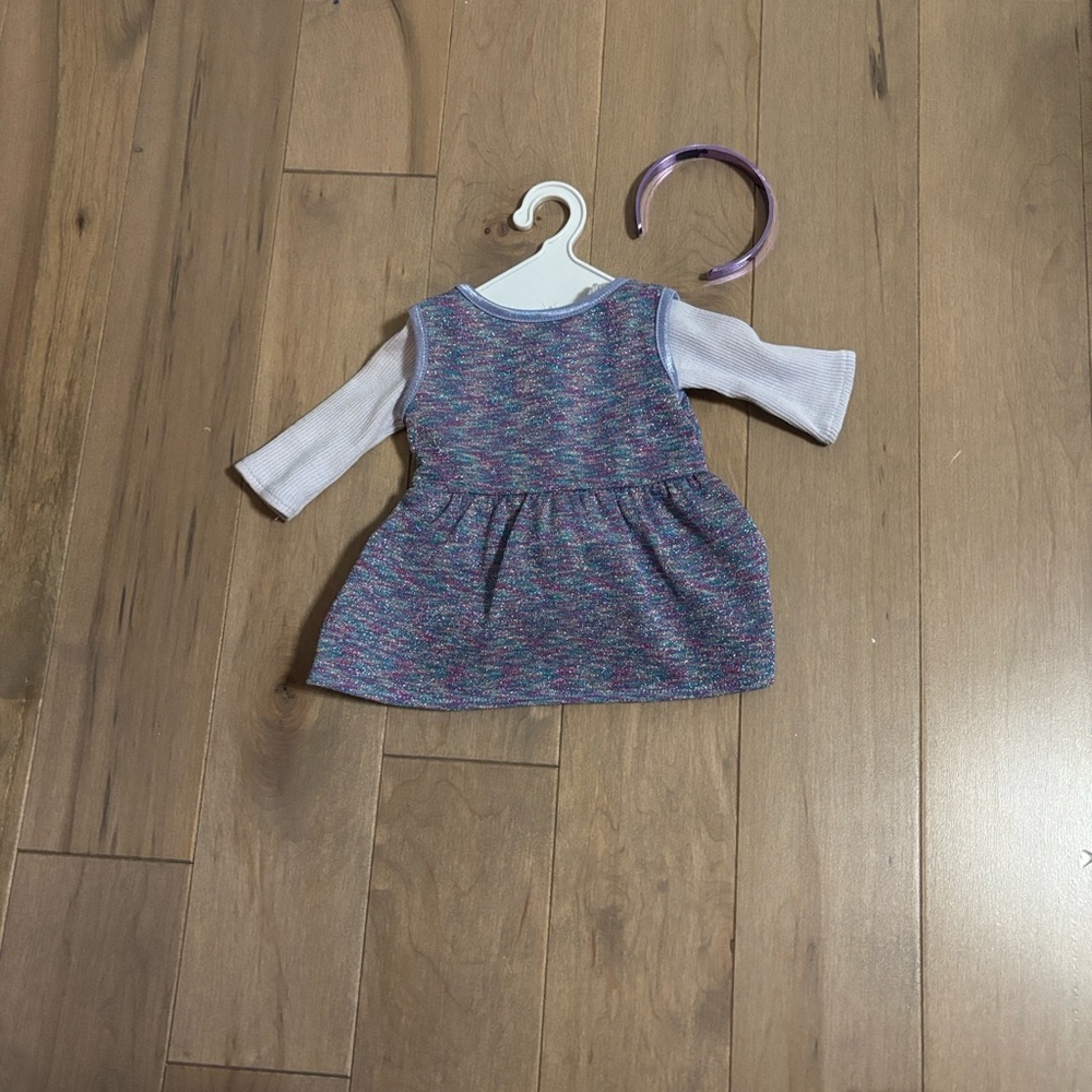 American Girl Sparkly Purple Dress